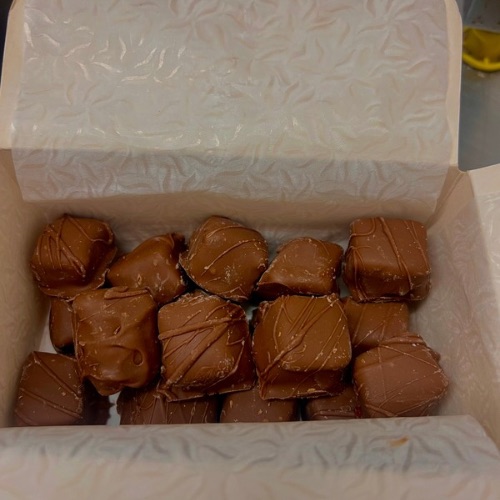chocolate coated turkish delight